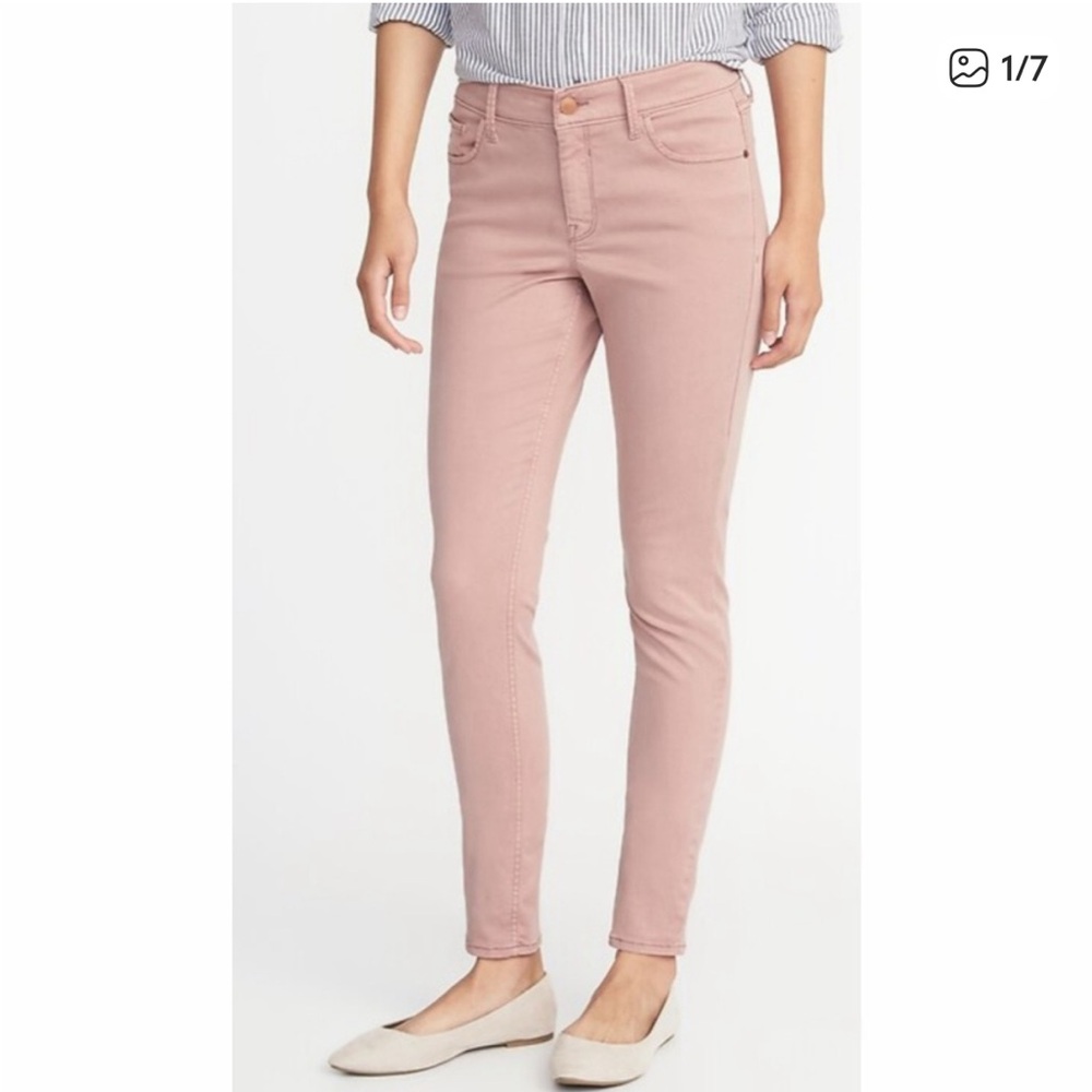 Old Navy Rock Star Super Skinny High Rise Women's Pink Jeans - Picture 3 of 3